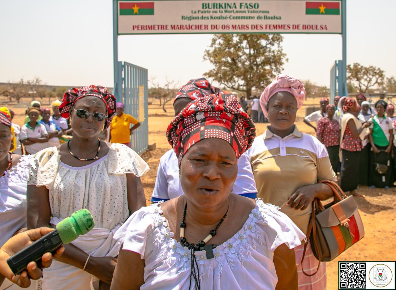 Les femmes bénéficient d’un périmètre maraîcher aménagé - Web actu Burkina
